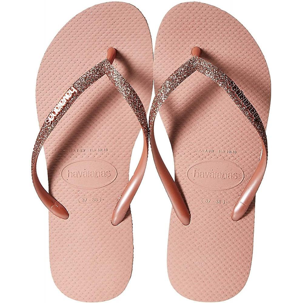 Havaianas Womens Slim Sparkle II Summer Flip Flops- Crocus Rose - (3544) - HVCR - F