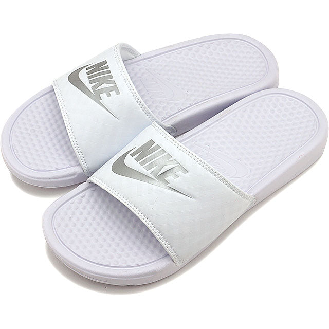 Ceniza horno Tienda Nike Womens Benassi JDI White/Silver - (343881 102) - WT - R2L15 – Shoe Bizz