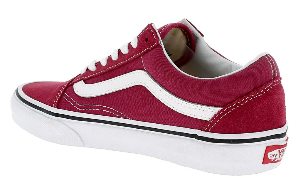 Maroon low shop top vans