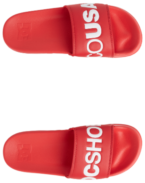 #DC Womens Slides Coral Red - (ADJL100019) - DCC - F