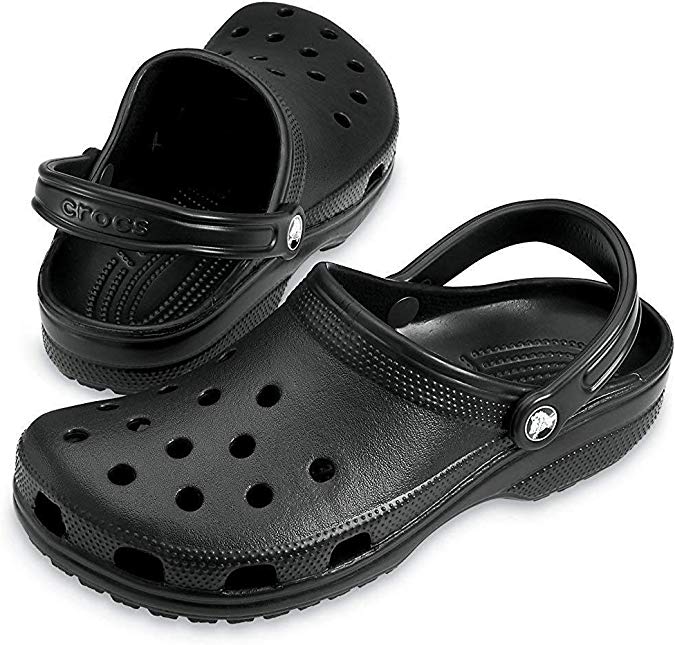 Crocs Unisex Original Classic Clogs Black Adults (Beach)- (10001 001 ...