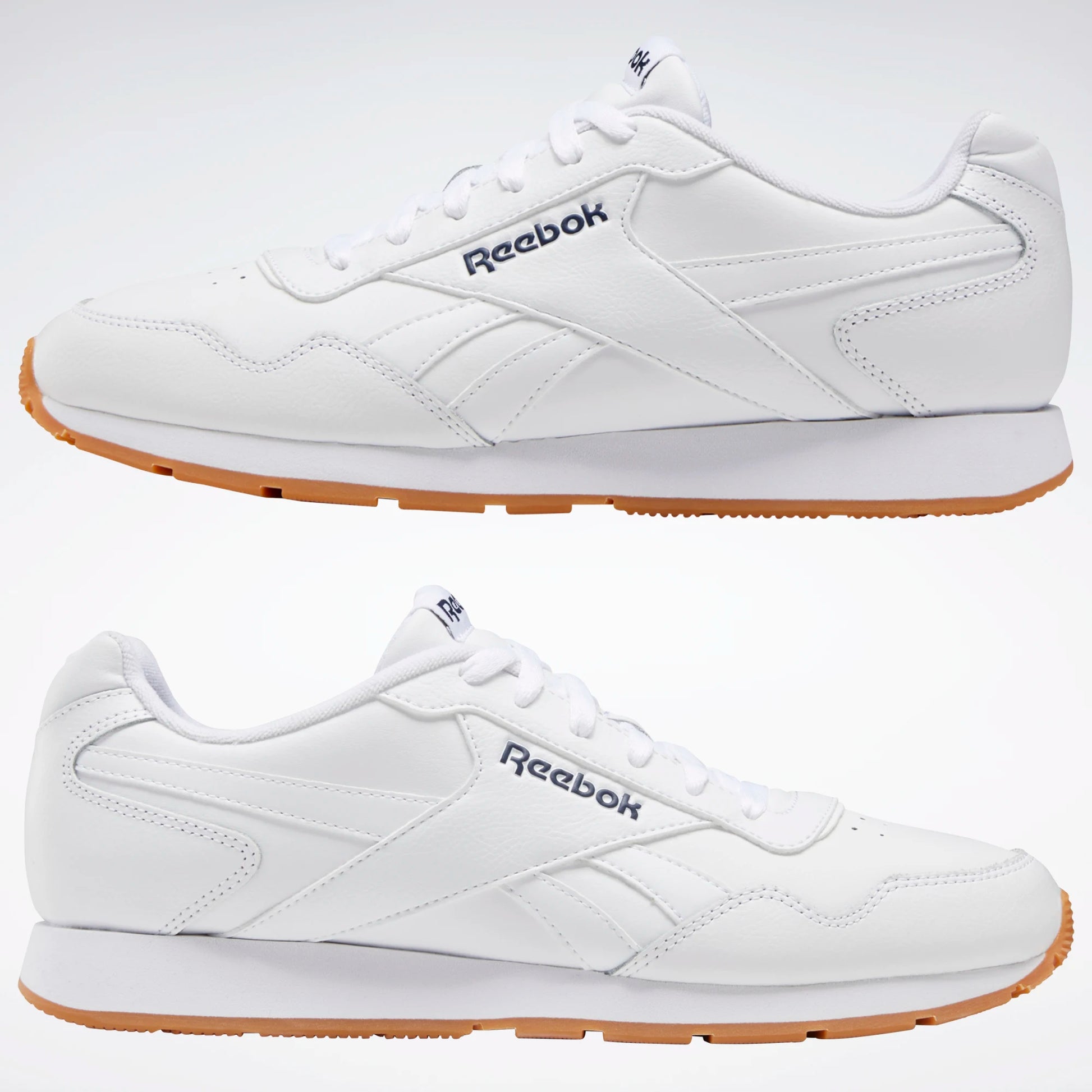 Reebok Mens Royal Glide White Collegiate Navy Gum DV5412 DV Shoe Bizz
