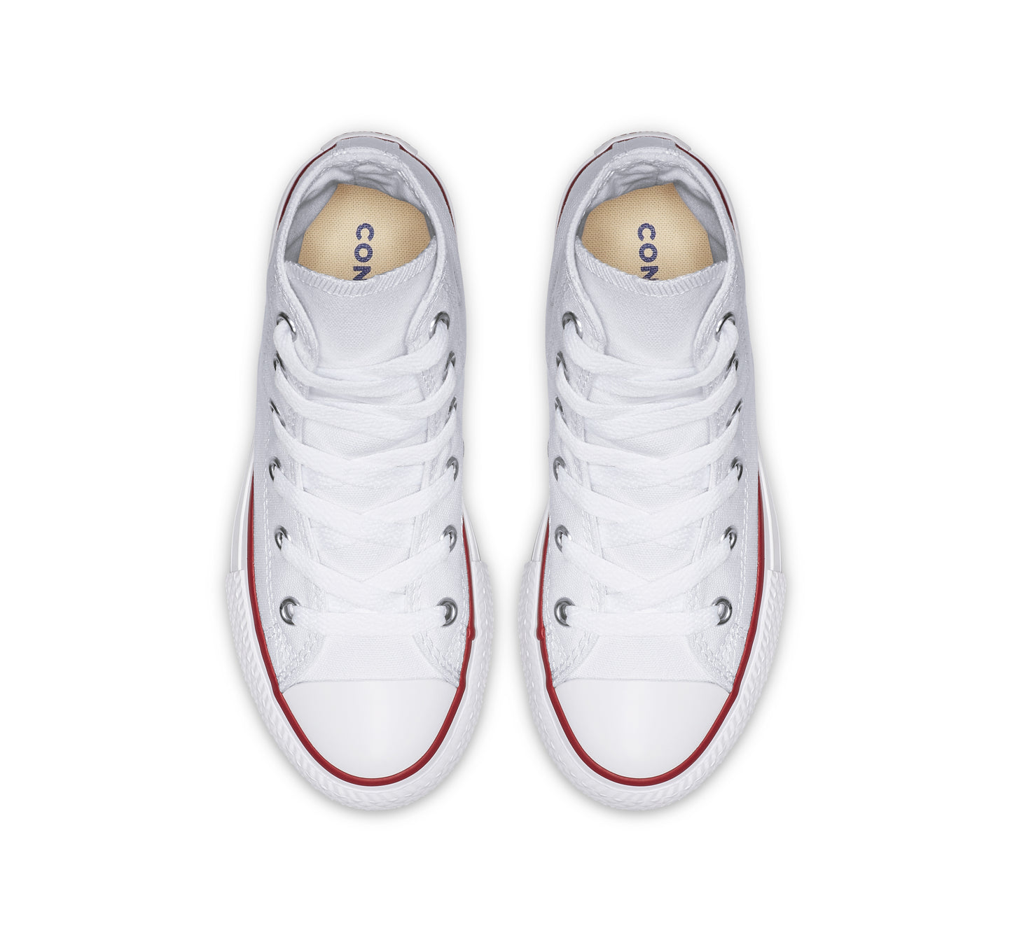 Converse Chuck Taylor Kids Hi Cut Wht/Red (3J253) WHT HI
