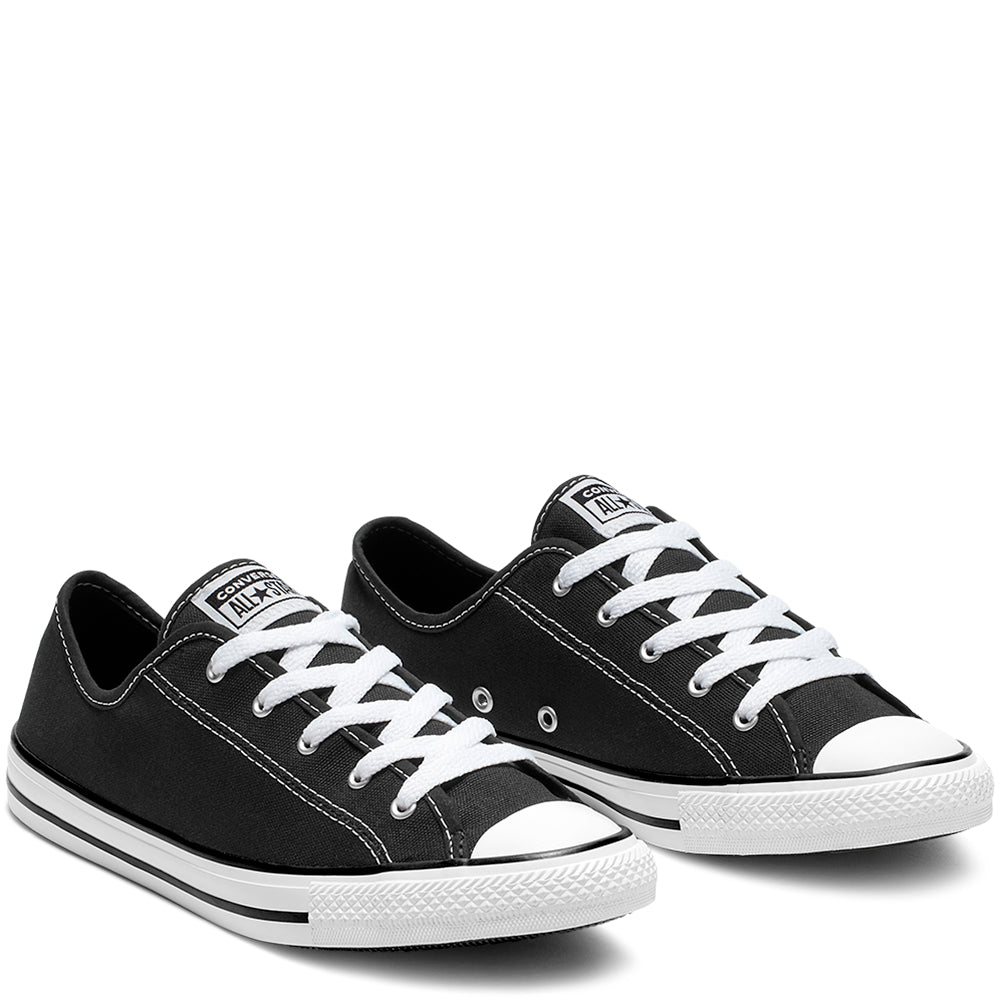 Black and white dainty cheap converse