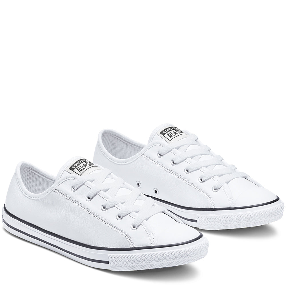 Converse all star dainty leather outlet white