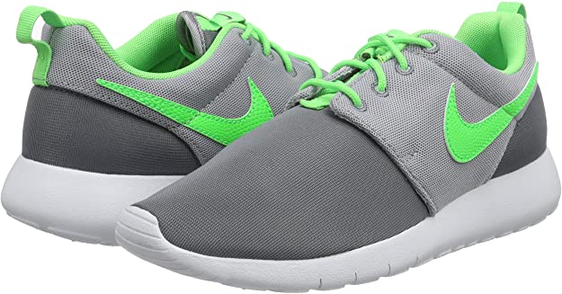 Wolf Grey Grey And Green Roshes Nike Shoes Lime Green Nike Roshe