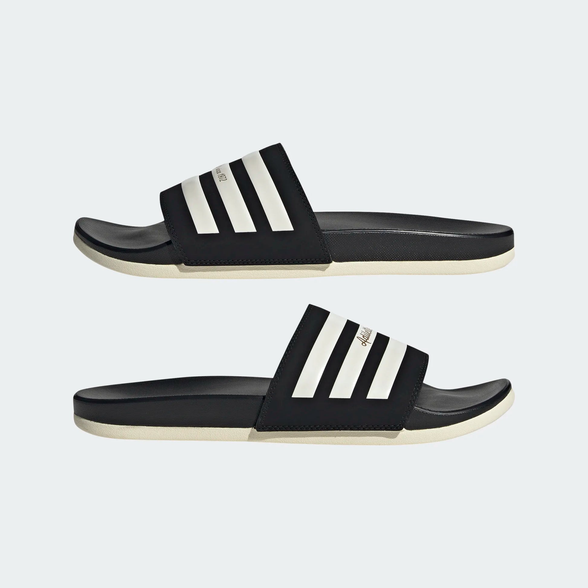 Adidas adilette 2025 black white