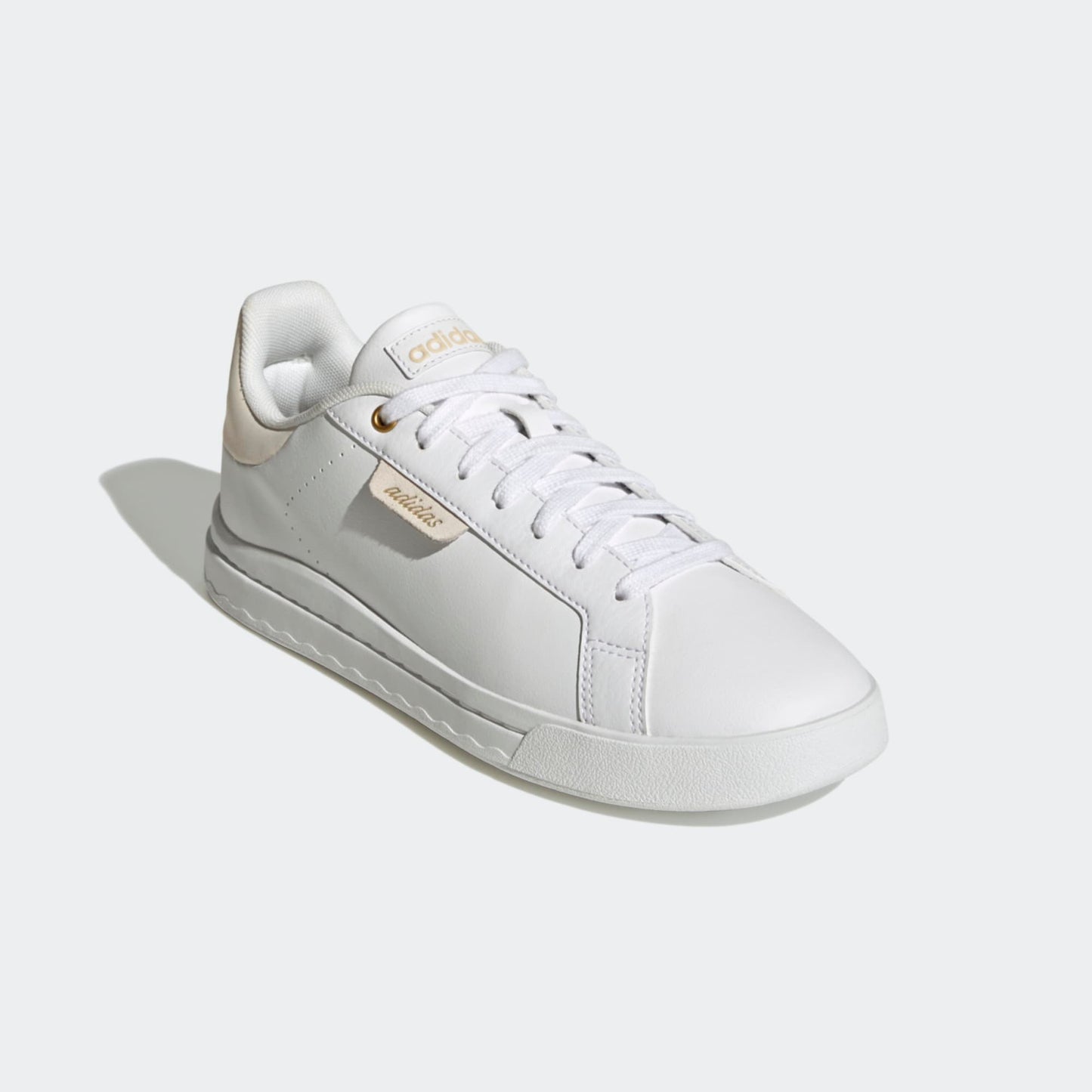 - Adidas Womans White Court Silk Shoes - (GY9255) - CRT - R2L13 - L/P