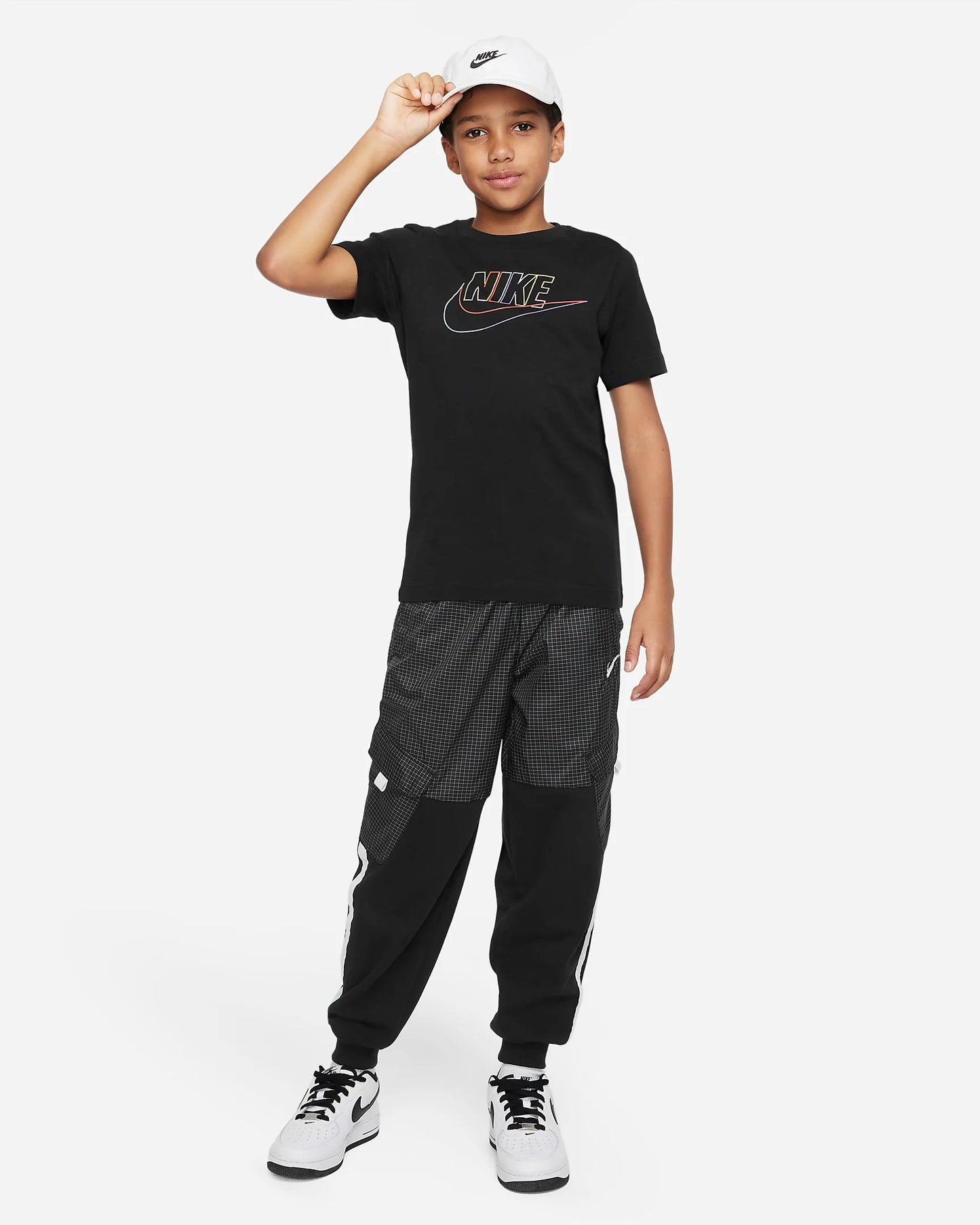 Nike Youth Unisex T-Shirt Black/Multi Print - (DX9506-010) - C2