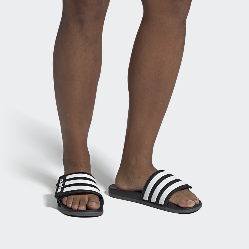 Adidas slides with velcro on sale