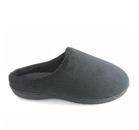 Retts Womens Plain Half Slippers Black - B - F