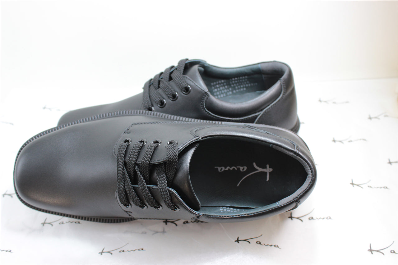 Kawa Brand School Shoes Real Leather Black - BL2 - F