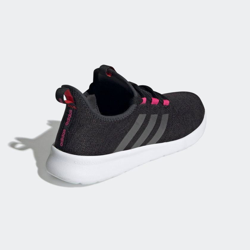 Adidas cloudfoam black store and pink