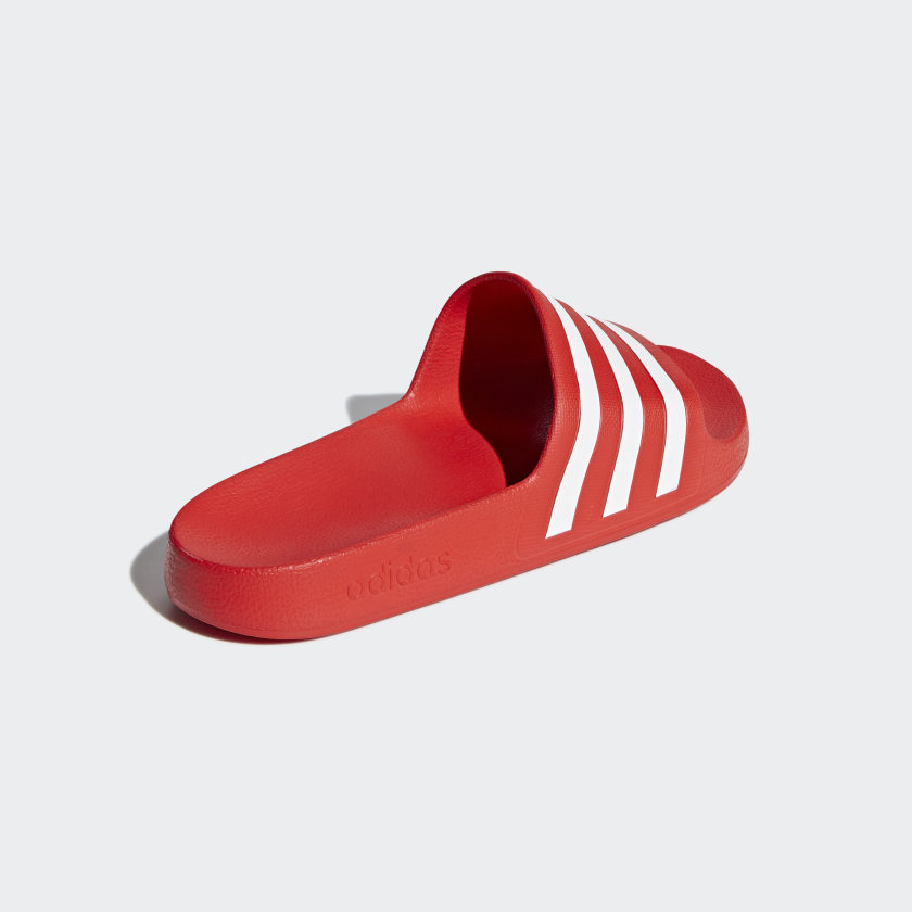 Red adidas hot sale slides nz