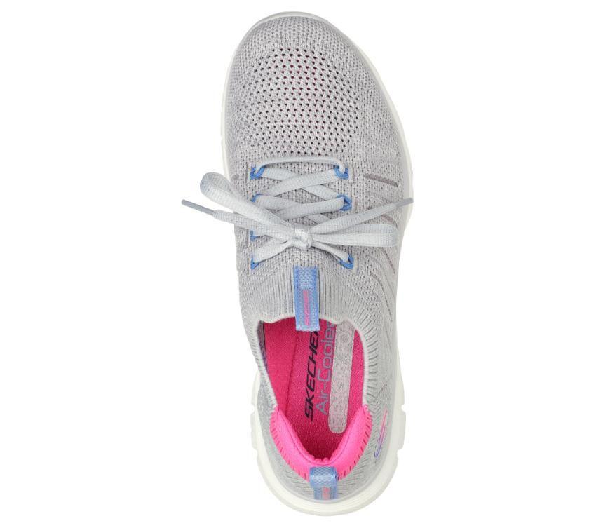 Skechers Womens Flex Appeal 4.0 Grey/Pink- (149306/GYPK) - GX - R2L15