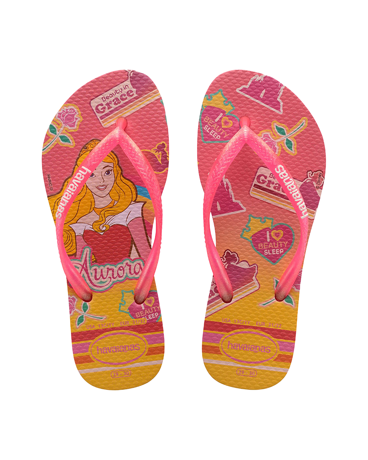 HAVAIANAS KIDS SLIM PRINCESS PINK FLUX P - HVBB - F