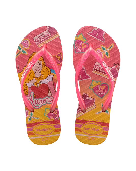 HAVAIANAS KIDS SLIM PRINCESS PINK FLUX P - HVBB - F