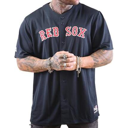 Mitchell & Ness Mens Boston Red Sox Jersey - (MBX7642NL) - JSY4