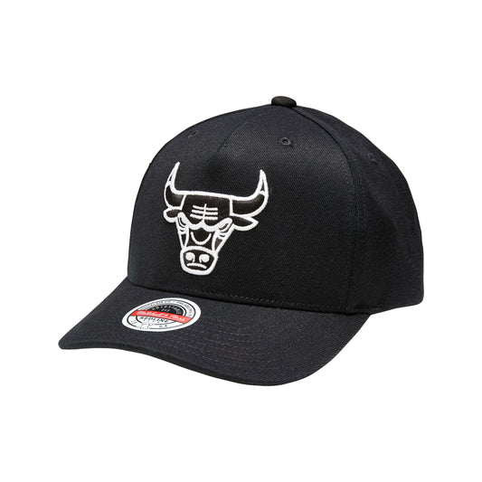 #Mitchell & Ness Chicago Bulls Classic Red Stretch Blk/Wht Line - F