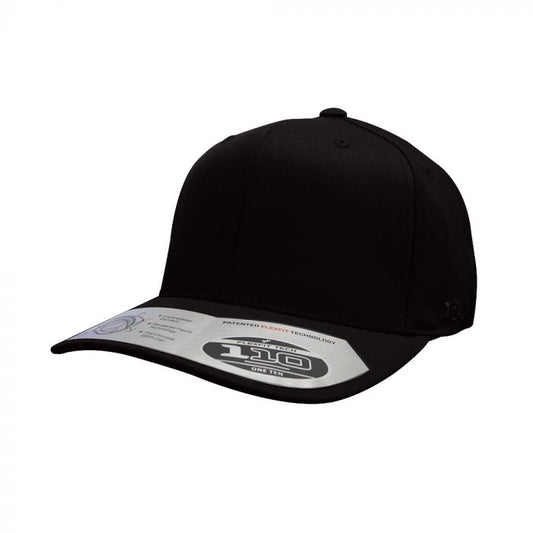 .Teamsports 110 Flexfit Perma Curve Cap BLACK (LARGE SIZE) - (6110/PC12) - F