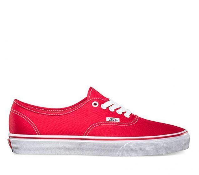 - Vans Adults Unisex Authentic Red - (VN 0EE3RED) - RED - R1L5