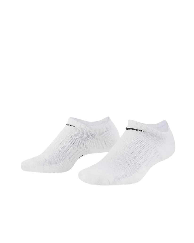 - Nike Unisex Everyday Cushion No Shows Socks 3pk - (SX7673 100) - F
