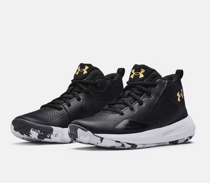 - Under Armour Youth Lockdown 5 Black/White/Grey (PS) - (3023533 003) - UL5 - R1L1