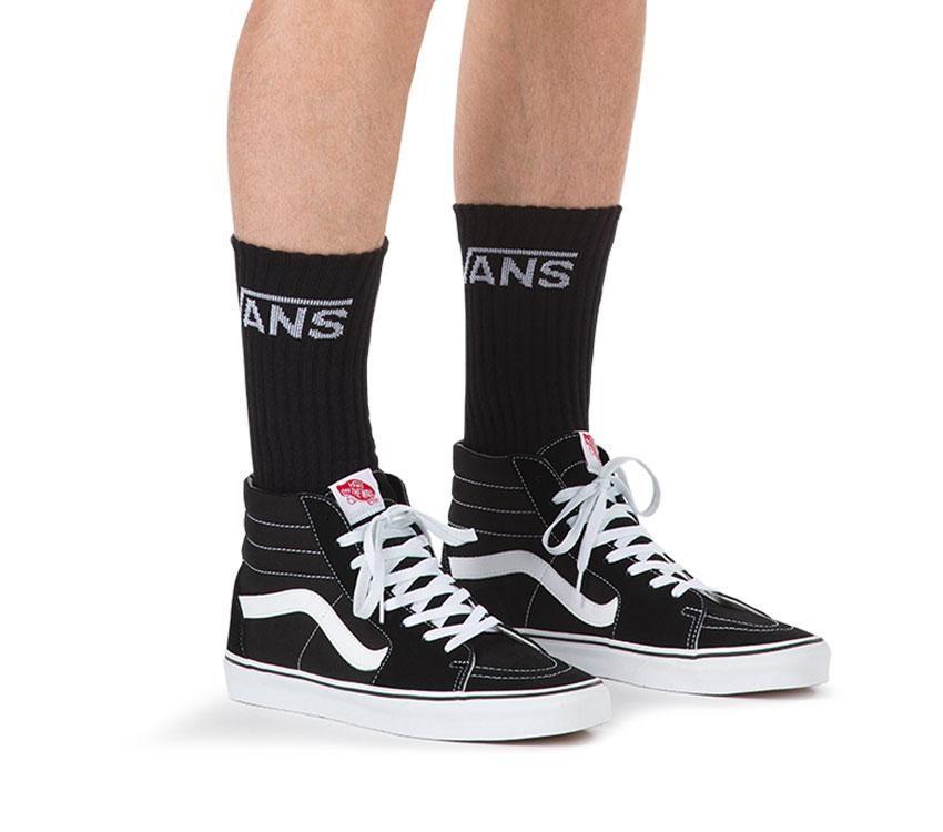 Vans Classic Crew Socks Black - (VN-0XSEBLK.BLK) - F