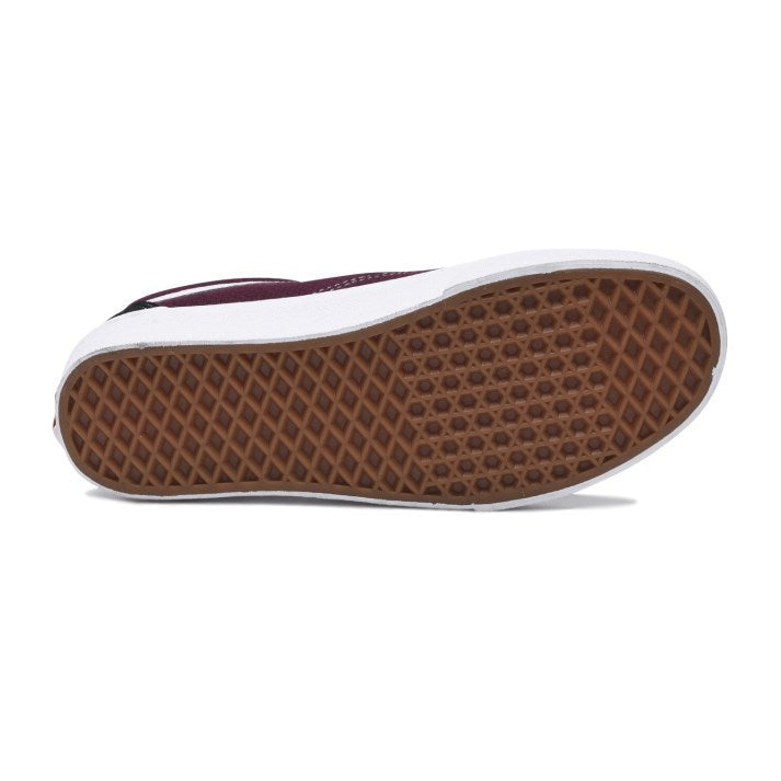 Burgundy vans outlet with black sole