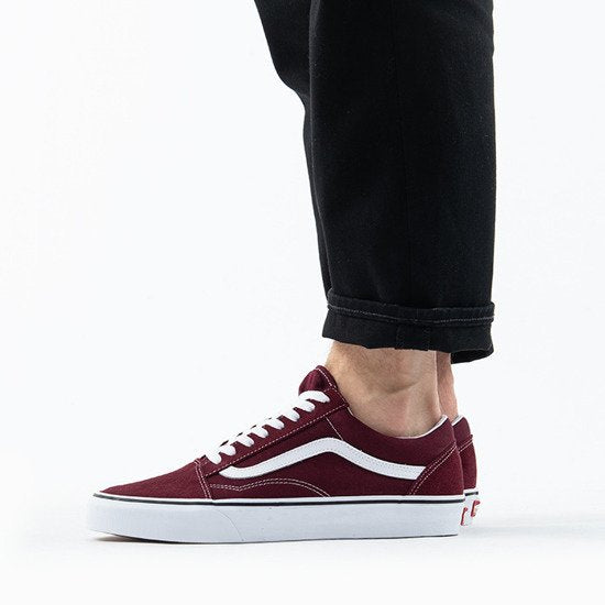 Vans old skool lite cheap burgundy