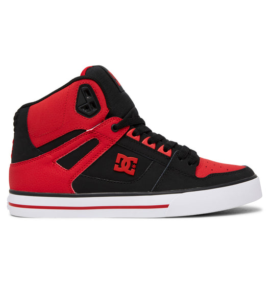DC MEN'S PURE HIGH-TOP SHOES - (ADYS400043) - RED - R2L11