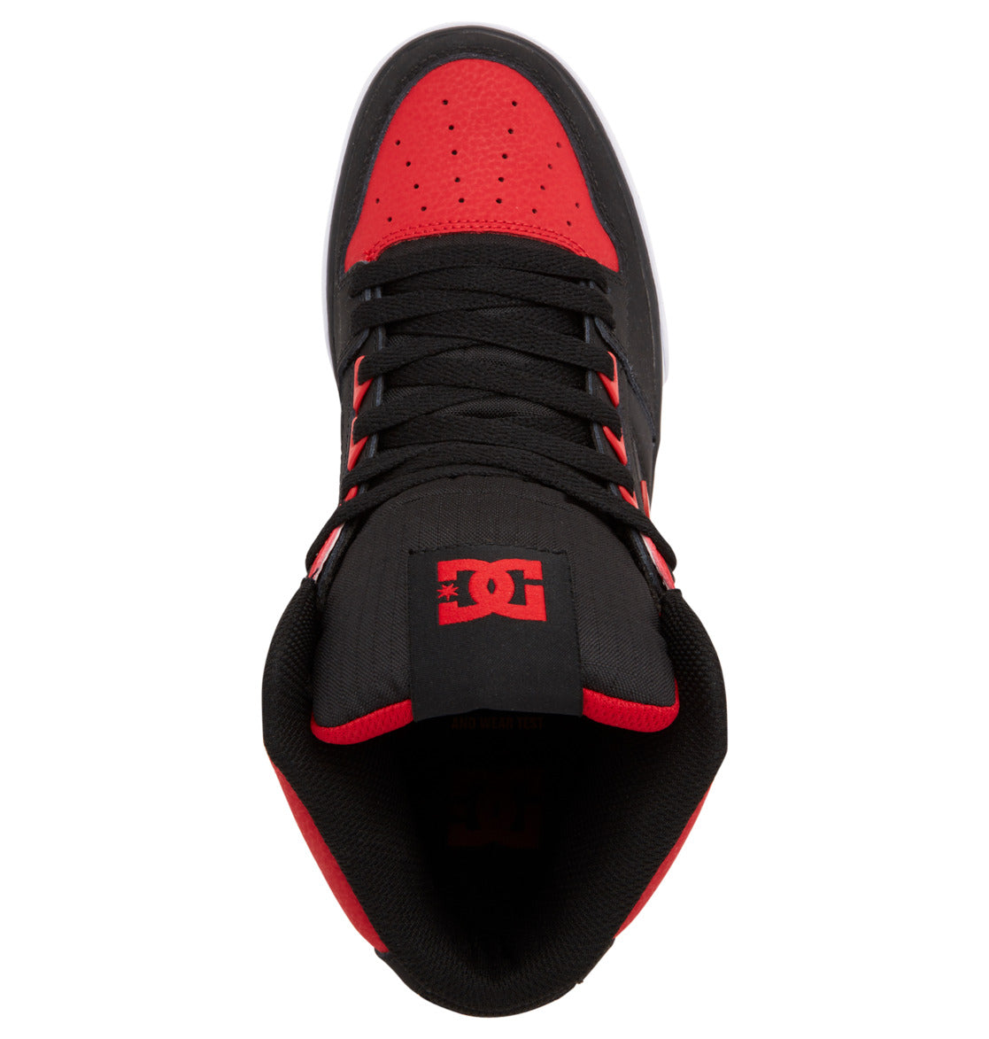 DC MEN'S PURE HIGH-TOP SHOES - (ADYS400043) - RED - R2L11