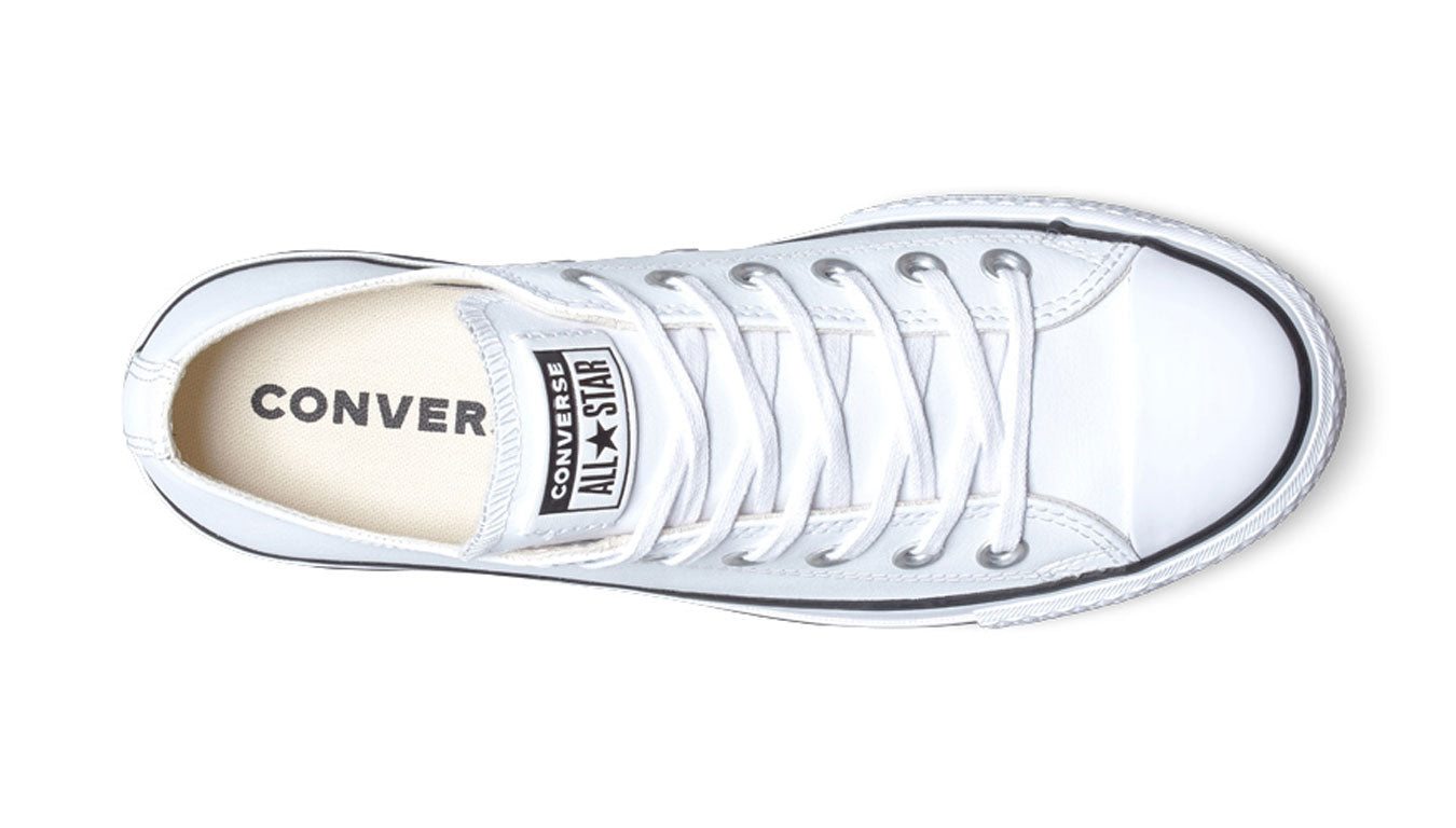- CONVERSE CHUCK TAYLOR ALL STAR LIFT CLEAN LEATHER LOW TOP - (561680C)- LWL - R1L7