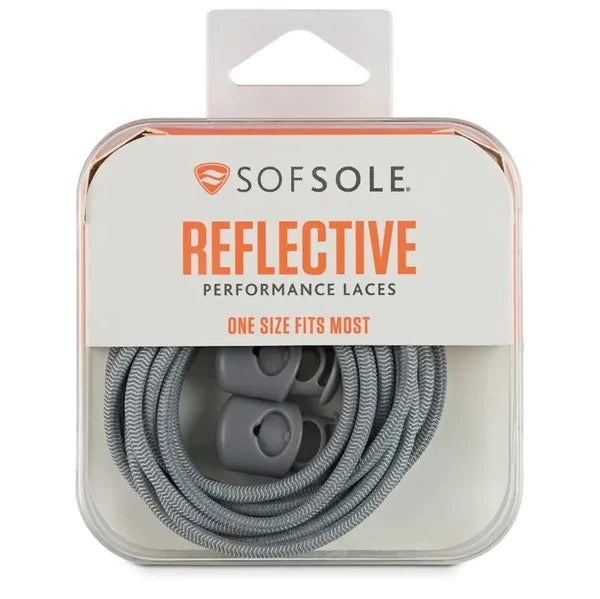 - Sof Sole Reflective Bungee Laces 38 inches - F - (84839) 3 COLOURS AVAILABLE - BLACK / WHITE / GREY