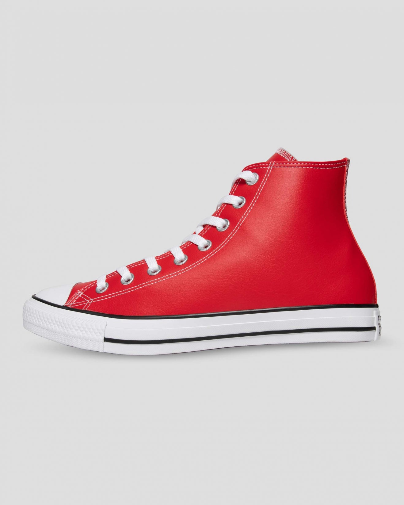 Red leather converse women Clearance